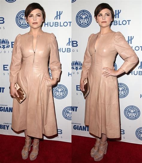 Ginnifer Goodwin Wears Wrong Shoes With Bland Nude Leather Dress