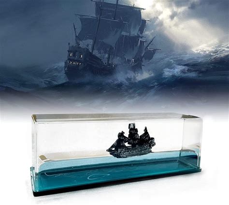 Amazon Unsinkable Boat Black Pearl Pirate Ship In A Box Bottle