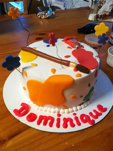 Introducing....: Birthday cake for an aspiring 10 year old artist