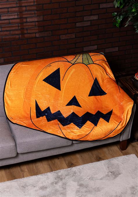 Pumpkin Shaped Halloween Throw Blanket Halloween Blankets