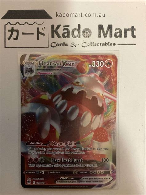 Heatran Vmax Astral Radiance Ultra Rare Holo Pokemon Tcg Card