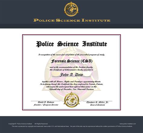 Forensic Science Course Online | Forensic Science Training - PSI