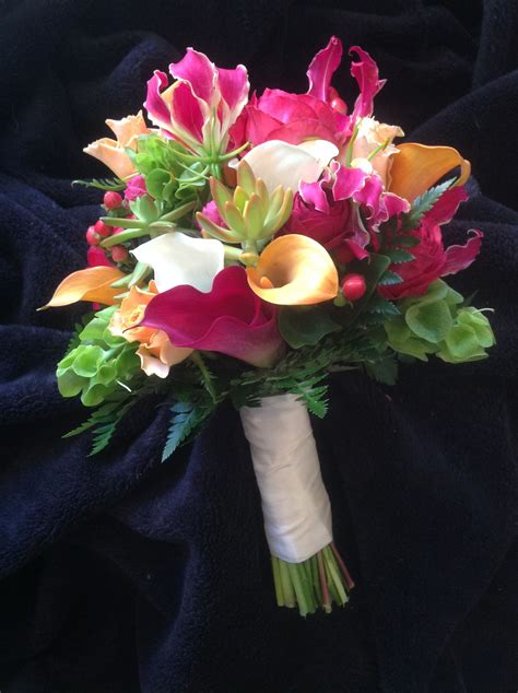 Bright Beautiful Bouquet With Lots Of Texture Weddingflowersetc