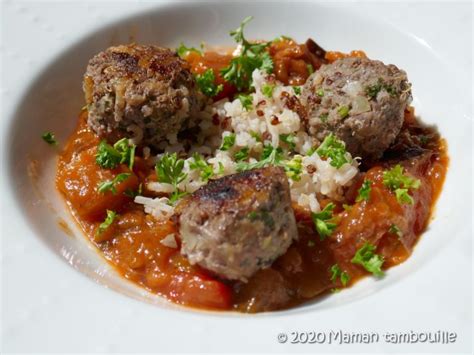 Boulettes De Boeuf Au Riz Maman Tambouille