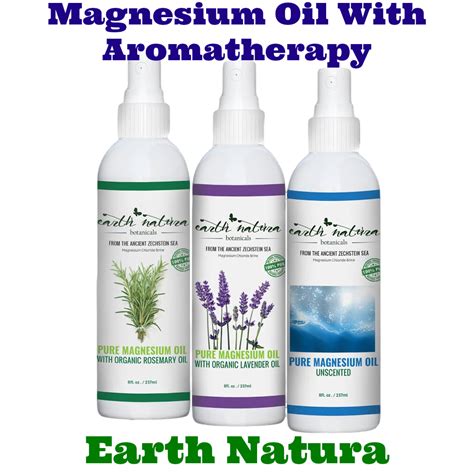 Magnesium Oil With Aromatherapy #earthnatura