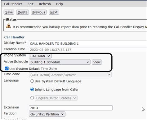 Cisco Call Handler With Cisco Unity Connection Messaging Sysops