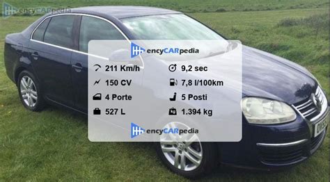 Volkswagen Jetta 20 Fsi 150 Mk5 Scheda Tecnica 2005 2007