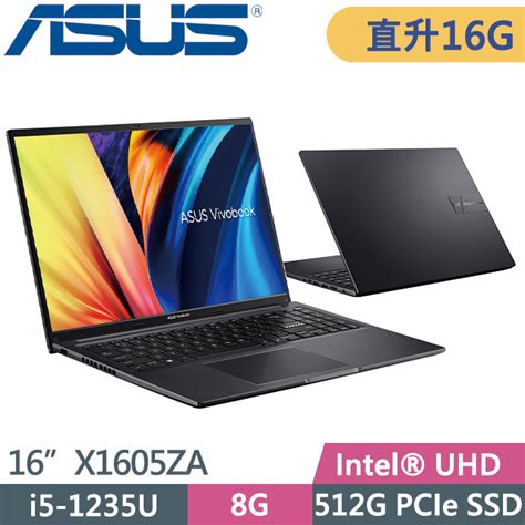 Asus Vivobook 16 X1605za 0031k1235u 搖滾黑i5 1235u8g8g512g Pcie16w11