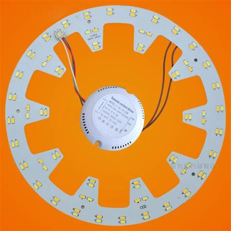 Lampu Langit Langit LED 10 82 Diameter 24W 96 LED 5730 SMD Tiga Warna