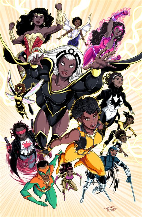 Black Superheroines by LucianoVecchio on DeviantArt