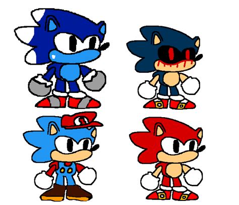 Pixilart Paper Sonic Forms By Makkusu