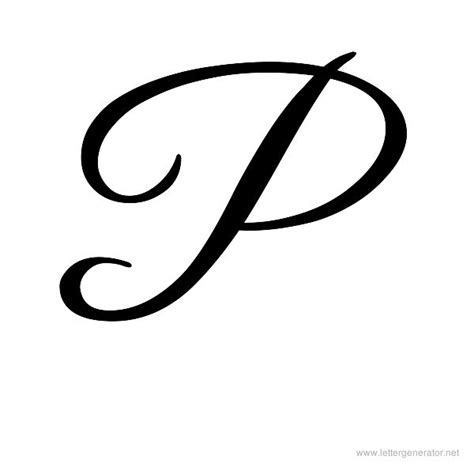 How To Draw A Letter P In Cursive - Letter P Cursive Stock ...