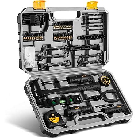 DEKOPRO Tool Kit Set Box Home Repair Tools Basic Hand Toolbox Sets