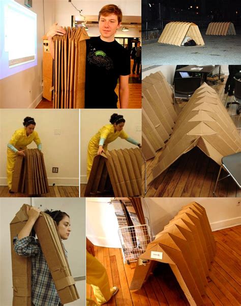 Easy Cardboard Origami Shelter Proyecto