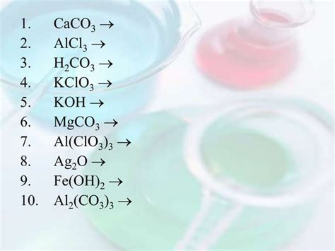 Synthesis And Decomposition Reactions PPT