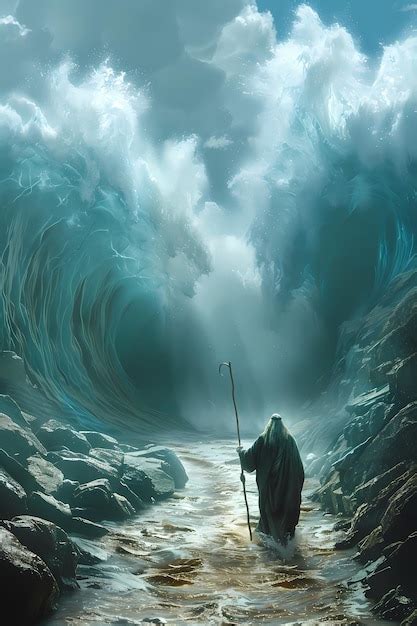 Premium Photo Moses Separate The Sea In Exodus Israelites Crossing