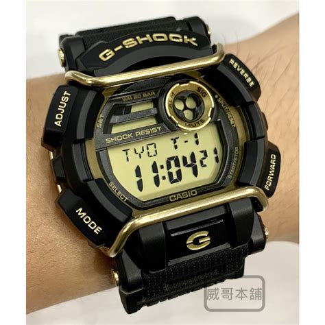 【威哥本舖】casio台灣原廠公司貨 G Shock Gd 400gb 1b2 黑金時尚嘻哈潮流電子錶 Gd 400gb 蝦皮購物