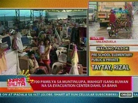 Ub Pamilya Sa Muntinlupa Mahigit Buwan Na Sa Evacuation