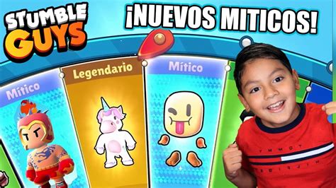 Desbloqueamos Nuevos Skins Miticos Stumble Guys Emoji Mitico En