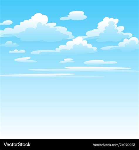 Clouds In Sky Royalty Free Vector Image Vectorstock