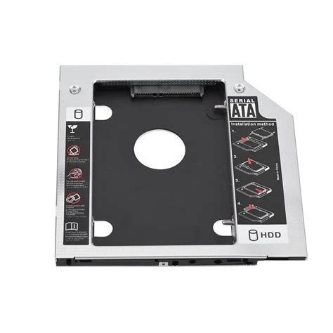 Universal 9 Mm SATA To SATA SSD HDD Hard Drive Caddy Bracket DVD ROM CD