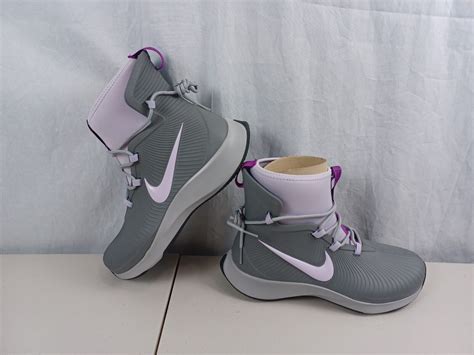 Nike Binzie Waterproof Rain Boots Sneakers Youth Size Y Grey Violet