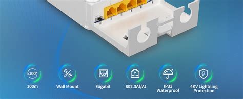 Outdoor Gigabit Poe Extender In Out Nicgiga Port Poe Repeater