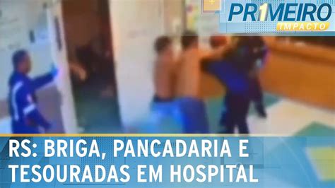 V Tima De Ataque Em Hospital Golpeado Tesouradas Primeiro