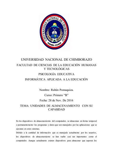 Unidades De Almacenamiento Pdf Descarga Gratuita