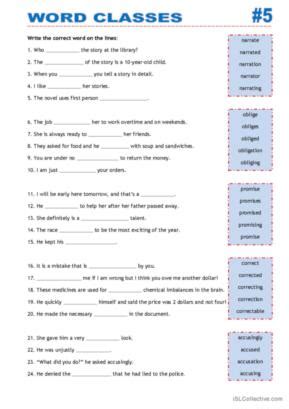 1,377 Classes English ESL worksheets pdf & doc