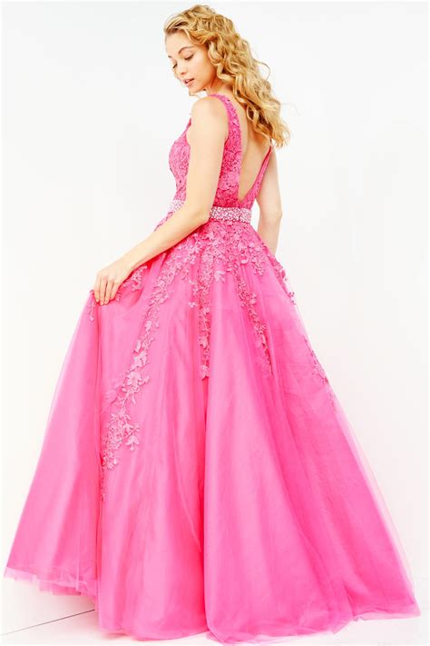 Jovani Jvn68258 Hot Pink Dress