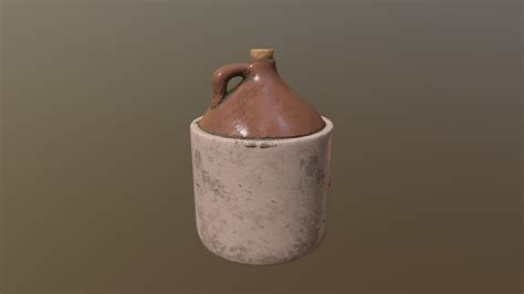 Moonshine Jug 3d Model By Jonathan Baker Jonathanbaker 2e2b27f