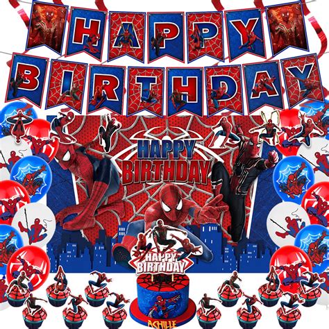 Buy Spiderman Birthday Decorations Spiderman Theme Party Supplies For