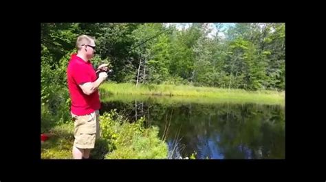 Succesfully Catching Largemouth Bass Wacky Rigged Pond Hopping Youtube