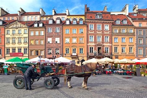 Premium Photo Old Town Market With Patrician Houses Warsaw Poland