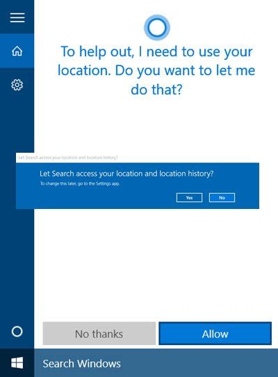 Windows 1110 で Cortana を有効にしてセットアップする