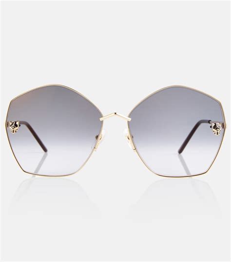 Cartier Panth Re De Cartier Oversized Sunglasses Reversible