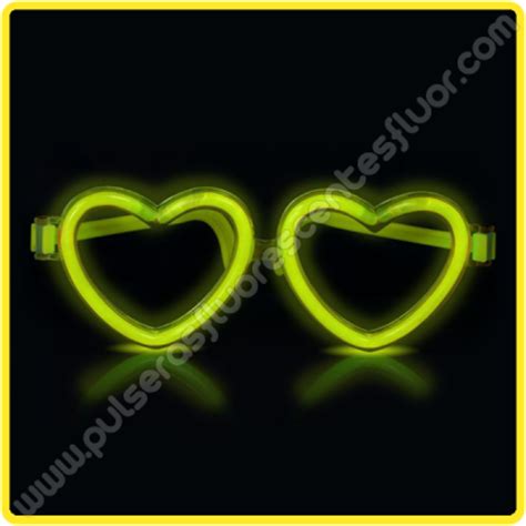 Gafas Fluorescentes Corazón Granel