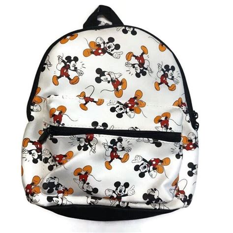 Bioworld Disney Mini Backpack Multi Color Mickey Mouse Print White