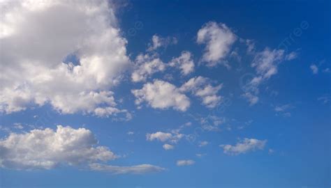 Background Awan Kumulus Putih Sempurna Di Langit Biru Awan Kumulus