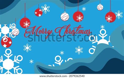 Blue Background Merry Christmas Vector Stock Vector Royalty Free 2079262540 Shutterstock