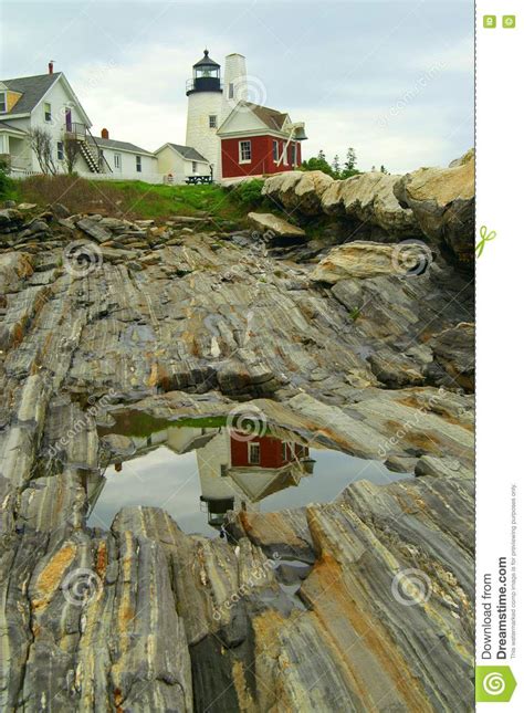 Reflection Of Pemaquid Point Stock Image Image Of Rescue Keeper