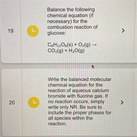 Solved Balance The Following Chemical Equation If Chegg