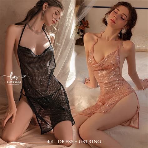 Jual Luckymm Sexy Lingerie Dress Glitter Baju Tidur Lingerie Sexy Wanita Lingerie Sexy Baju