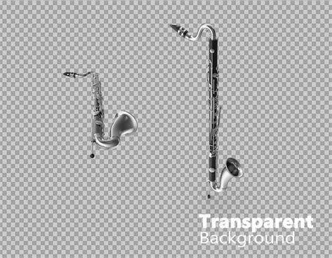 Premium Psd Bass Clarinet On Transparent Background