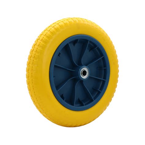 Flat Free Pu Foam Wheel Heavy Duty Solid Rubber Polyurethane Foaming