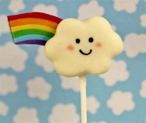 Image Result For Kawaii Cake Pops Rainbow Cake Pops Kawaii Cloud Pop