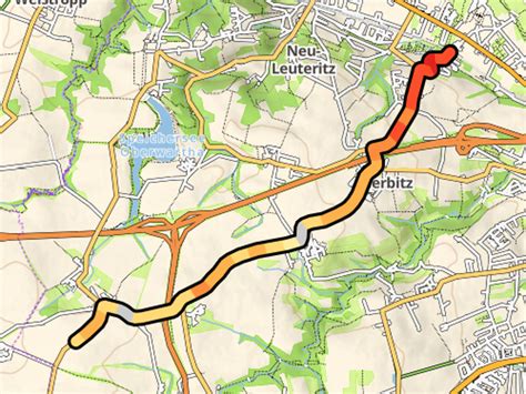 Steinhübel vanuit Mobschatz via Am Berg Profiel van de beklimming