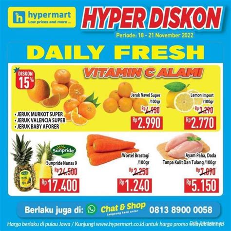 Harga Promo Hypermart Hari Ini November Hyper Diskon Akhir Pekan