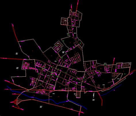 Apaseo El Grande Carta Urbana En Autocad Librería Cad